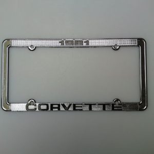 68--82 Chrome License Plate