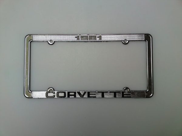 68--82 Chrome License Plate