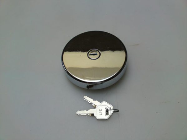 63--67 Cap , Chrome Locking Gas Cap