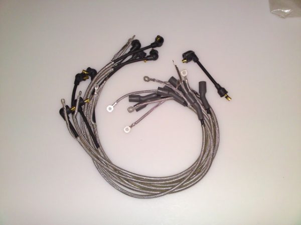 67--74 Wire Set , Spark Plug BB w/Radio w/Shielding