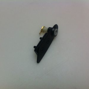 T-Top, 79--82 Plate , Lock Pin Left Black w / Alarm
