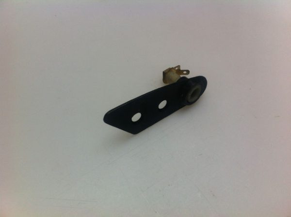 T-Top, 79--82 Plate , Lock Pin Right Black w / Alarm