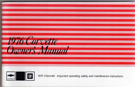 Owner manual 1976