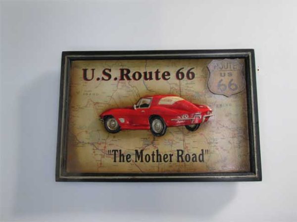 Wood Board w/ Corvette Red